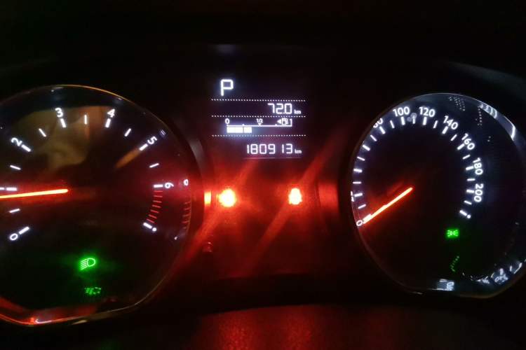 Used Citroen C3-XR 2015 1.6L Automatic Pioneer Model Odometer Close Up