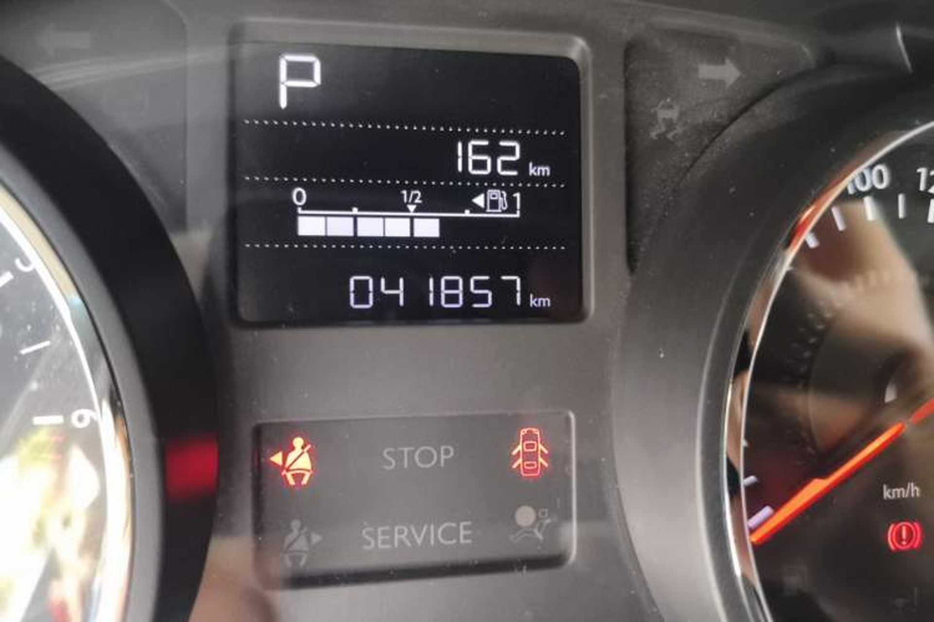 Used Citroen C3-XR 2015 1.6L Automatic Pioneer Model Odometer Close Up