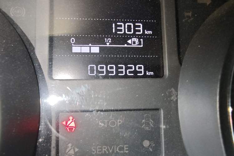 Used Citroen C3-XR 2015 1.6L Manual Pioneer Model Odometer Close Up