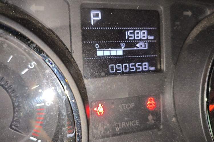 Used Citroen C3-XR 2015 1.6THP Automatic Flagship Model Odometer Close Up