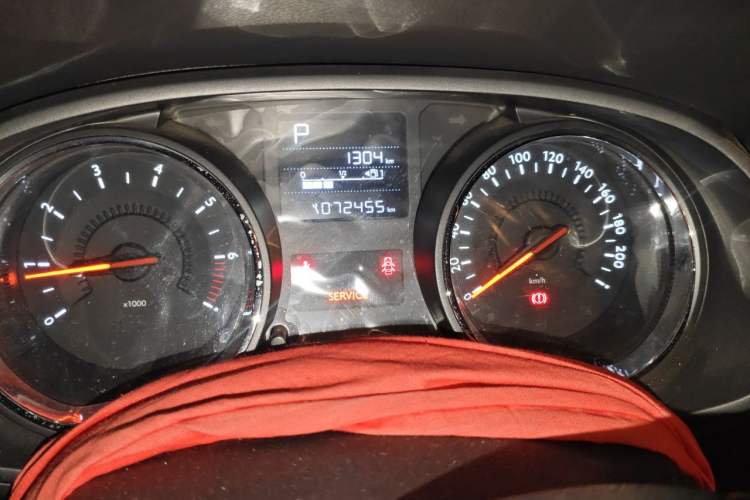Used Citroen C3-XR 2015 1.6L Automatic Pioneer Model Odometer Close Up