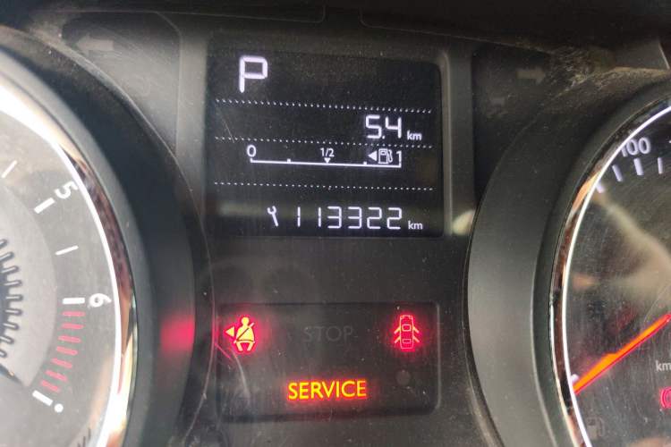 Used Citroen C3-XR 2015 1.6L Automatic Pioneer Model Odometer Close Up