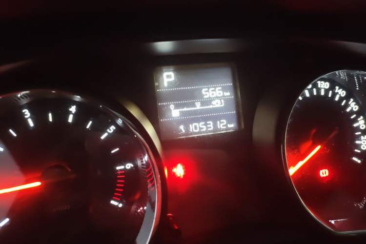 Used Citroen C3-XR 2015 1.6L Automatic Pioneer Model Odometer Close Up