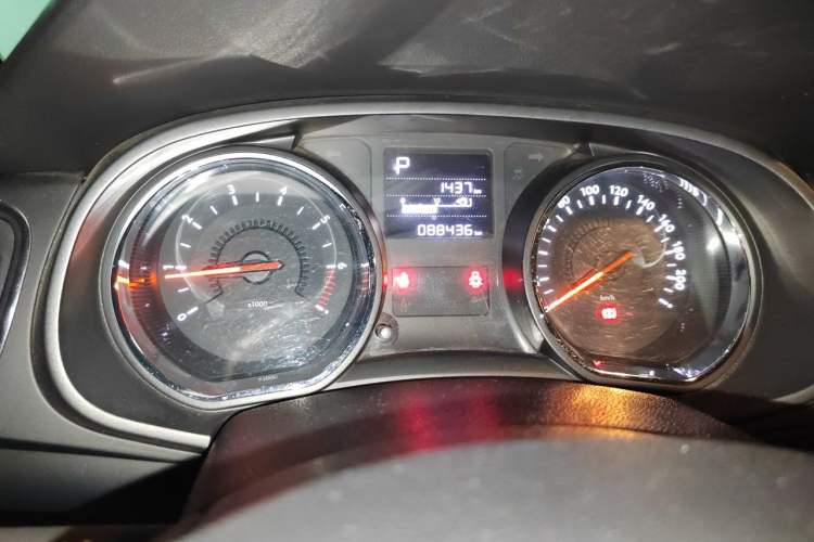 Used Citroen C3-XR 2015 1.6L Automatic Pioneer Model Odometer Close Up