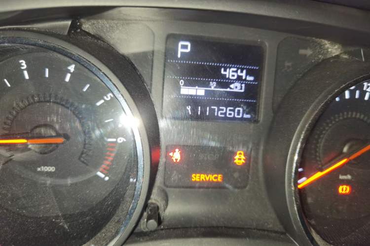 Used Citroen C3-XR 2015 1.6L Automatic Pioneer Model Odometer Close Up