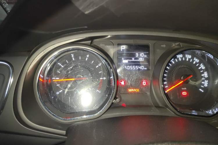 Used Citroen C3-XR 2015 1.6L Automatic Pioneer Model Odometer Close Up