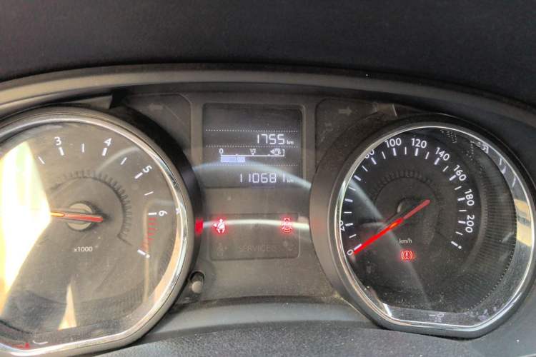 Used Citroen C3-XR 2017 1.6L Manual Pioneer Model Odometer Close Up