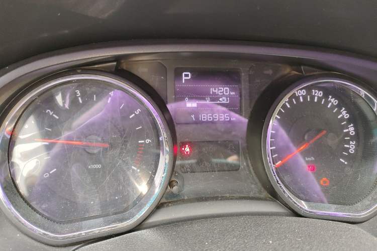 Used Citroen C3-XR 2017 1.6L Automatic Pioneer Model Odometer Close Up