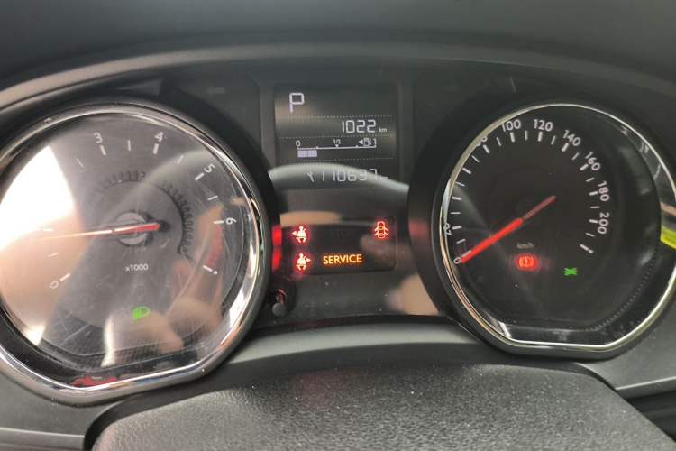 Used Citroen C3-XR 2018 1.6L Automatic Pioneer Model Odometer Close Up