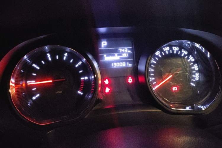 Used Citroen C3-XR 2018 1.6L Automatic Pioneer Model Odometer Close Up