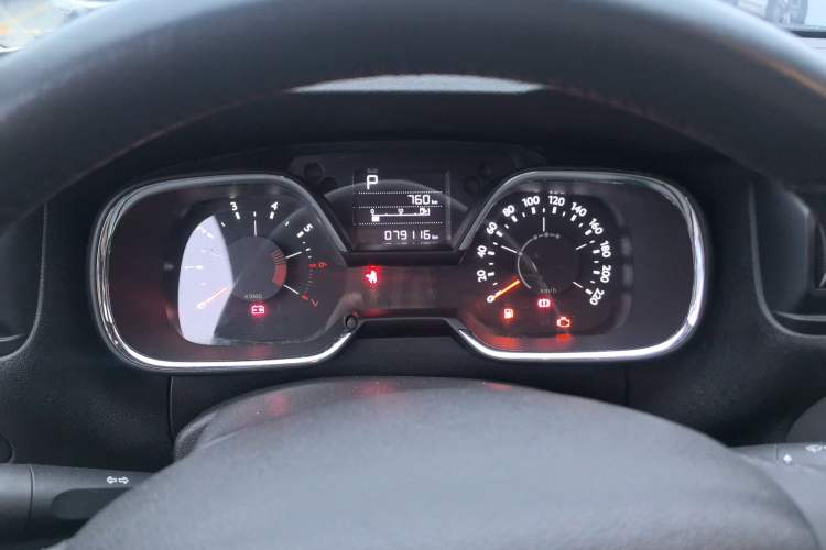Used Citroen C4 Sega 2016 1.6L Automatic Luxury Model Odometer Close Up