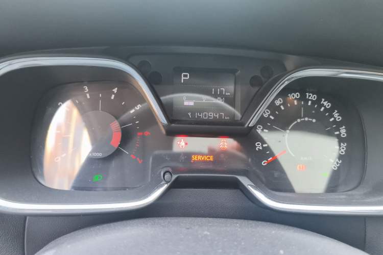 Used Citroen C4 Sega 2016 1.6L Automatic Luxury Model Odometer Close Up