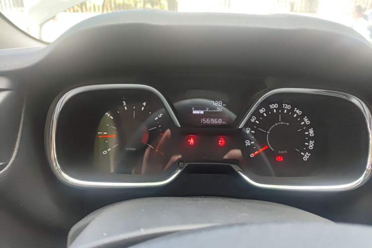 Used Citroen C4 Sega 2016 1.6L Manual Comfort Model Odometer Close Up