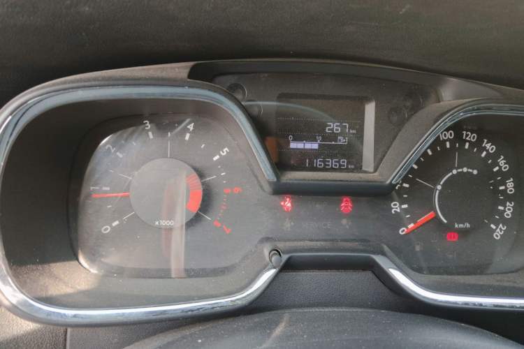 Used Citroen C4 Sega 2016 1.6L Manual Luxury Model Odometer Close Up
