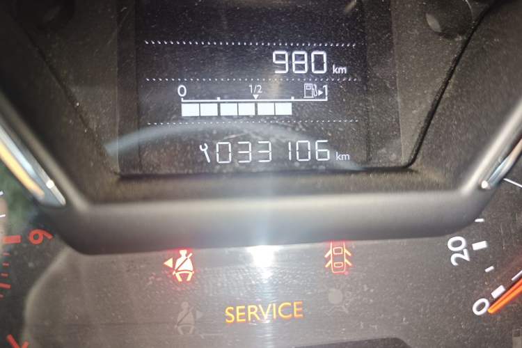 Used Citroen C4 Sega 2016 1.6L Manual Comfort Model Odometer Close Up