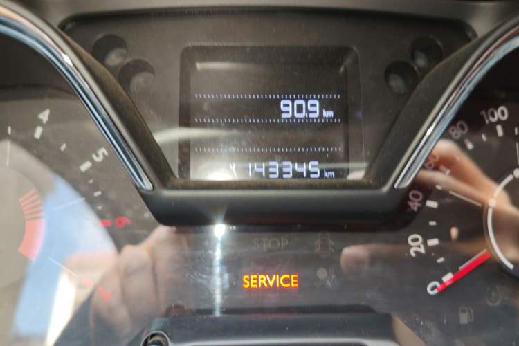 Used Citroen C4 Sega 2016 1.6L Manual Luxury Model Odometer Close Up