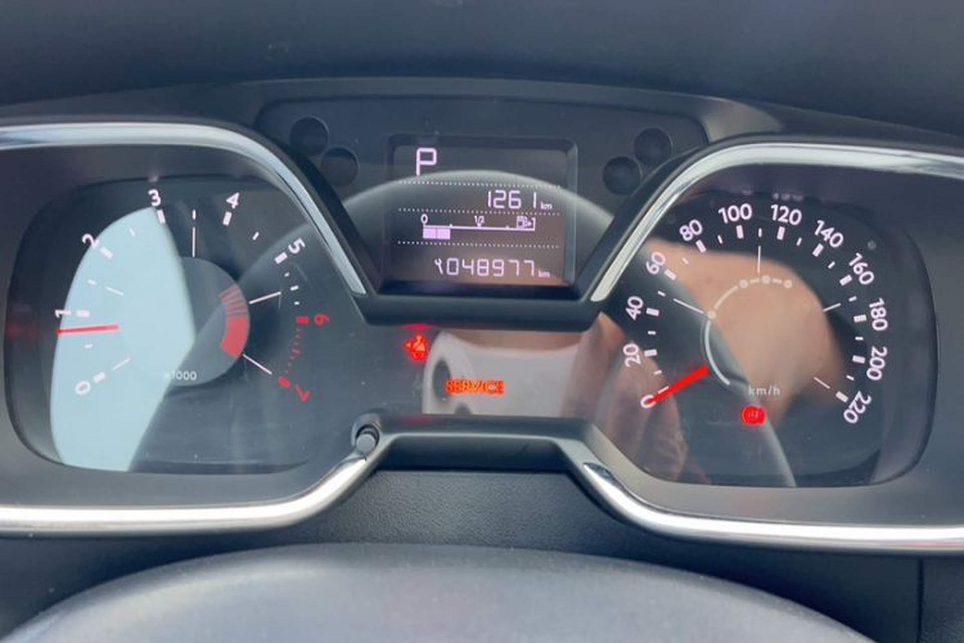 Used Citroen C4 Sega 2016 1.6L Automatic Luxury Model Odometer Close Up