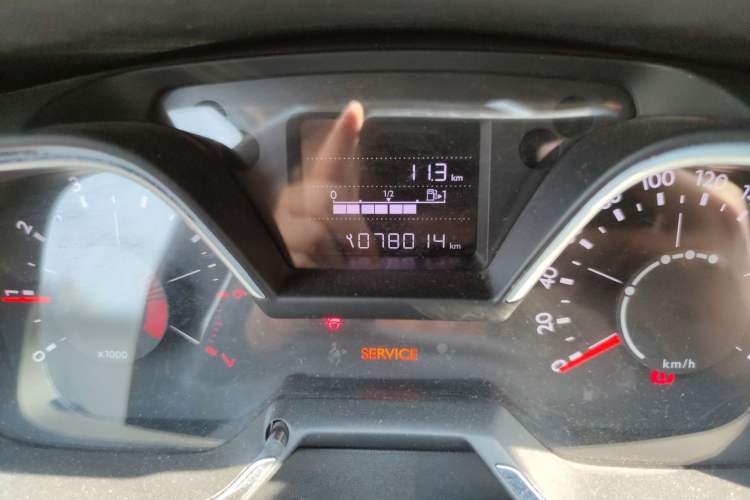 Used Citroen C4 Sega 2016 1.6L Manual Comfort Model Odometer Close Up