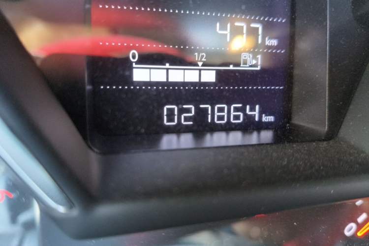 Used Citroen C4 Sega 2018 1.6L Automatic Luxury Model Odometer Close Up
