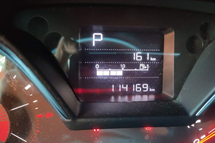 Used Citroen C4 Sega 2018 1.6L Automatic Comfort Model Odometer Close Up