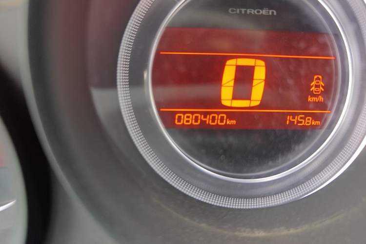 Used Citroen C4L 2014 1.8L Intelligent Drive Automatic Enjoyment Model Odometer Close Up
