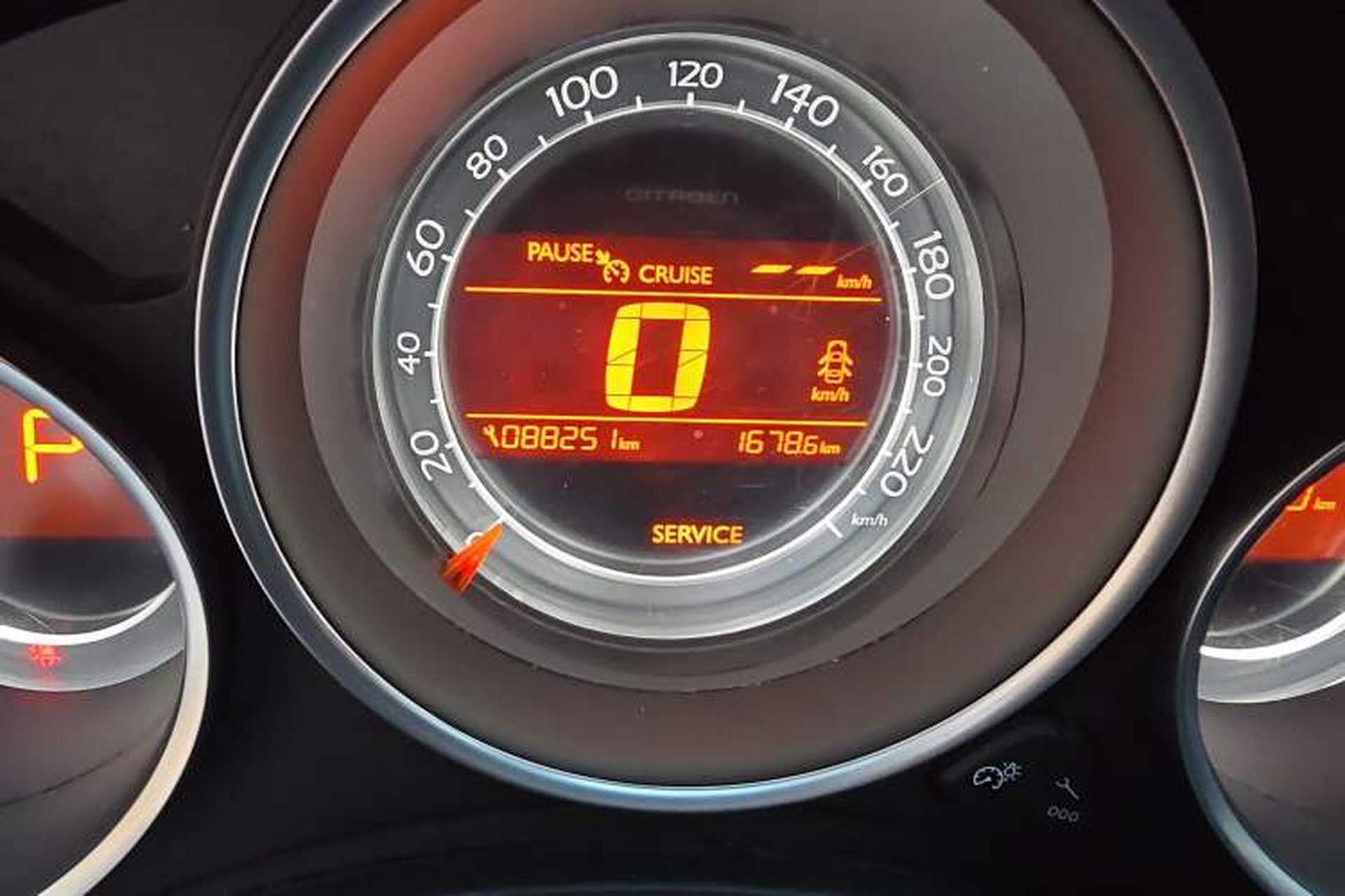Used Citroen C4L 2014 1.6THP Intelligent Drive Automatic Dynamic Model Odometer Close Up