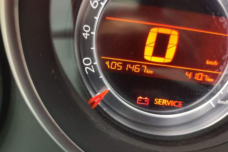 Used Citroen C4L 2015 1.6T Automatic Prestige Edition Odometer Close Up
