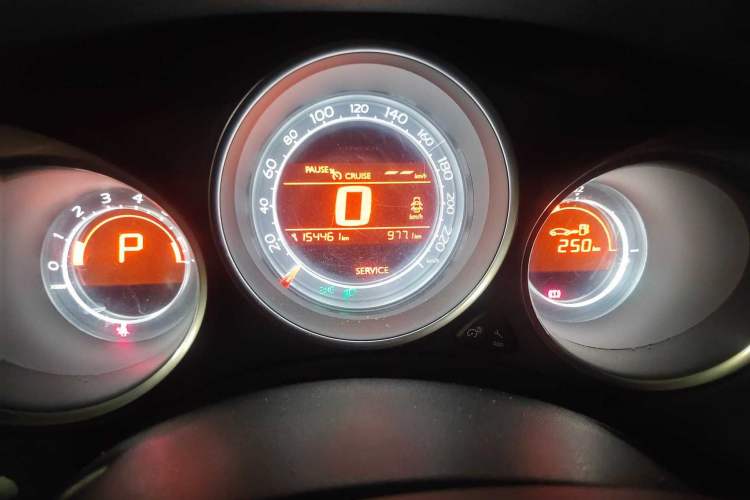 Used Citroen C4L 2015 1.8L Automatic Prestige Edition Odometer Close Up