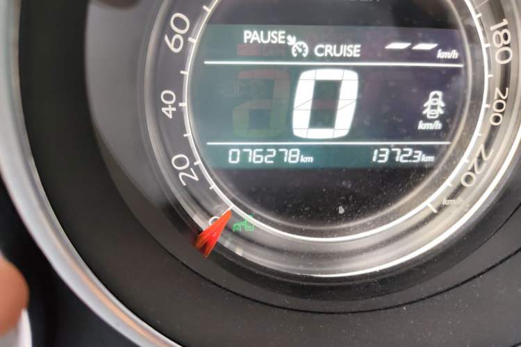 Used Citroen C4L 2016 1.6T Automatic Elite Model Odometer Close Up