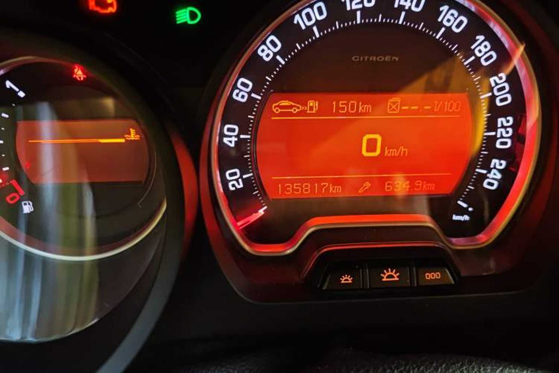 Used Citroen C5 2012 2.0L Automatic Luxury Edition Odometer Close Up