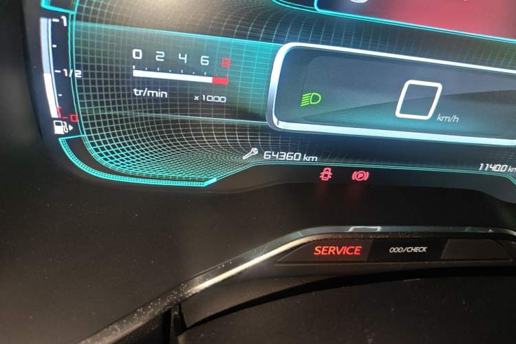 Used Citroen C5 AIRCROSS 2017 350THP Fashion Edition Odometer Close Up