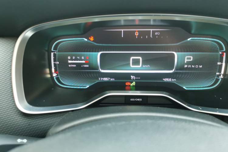 Used Citroen C6 2017 Revised Version 380THP Luxury Edition Odometer Close Up