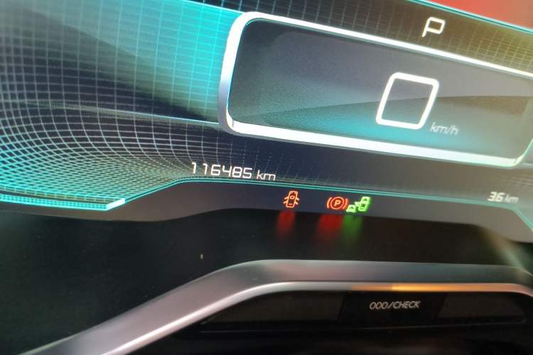 Used Citroen C6 2017 Revised Version 380THP Luxury Edition Odometer Close Up