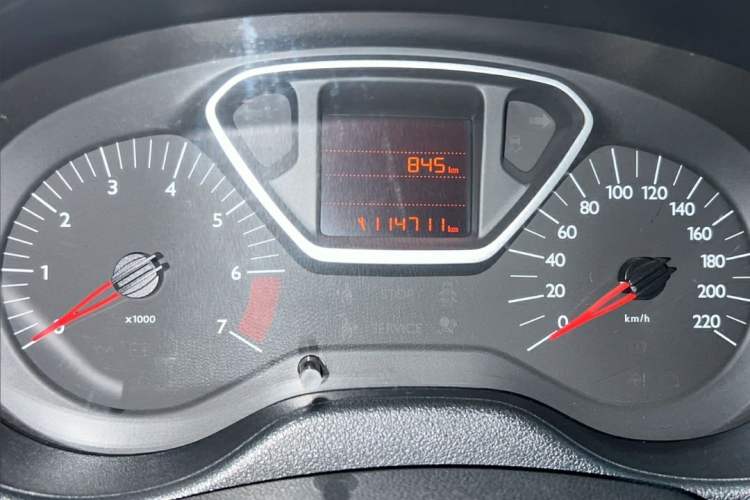Used Citroen Elysee 2014 1.6L Automatic Comfort Model Odometer Close Up