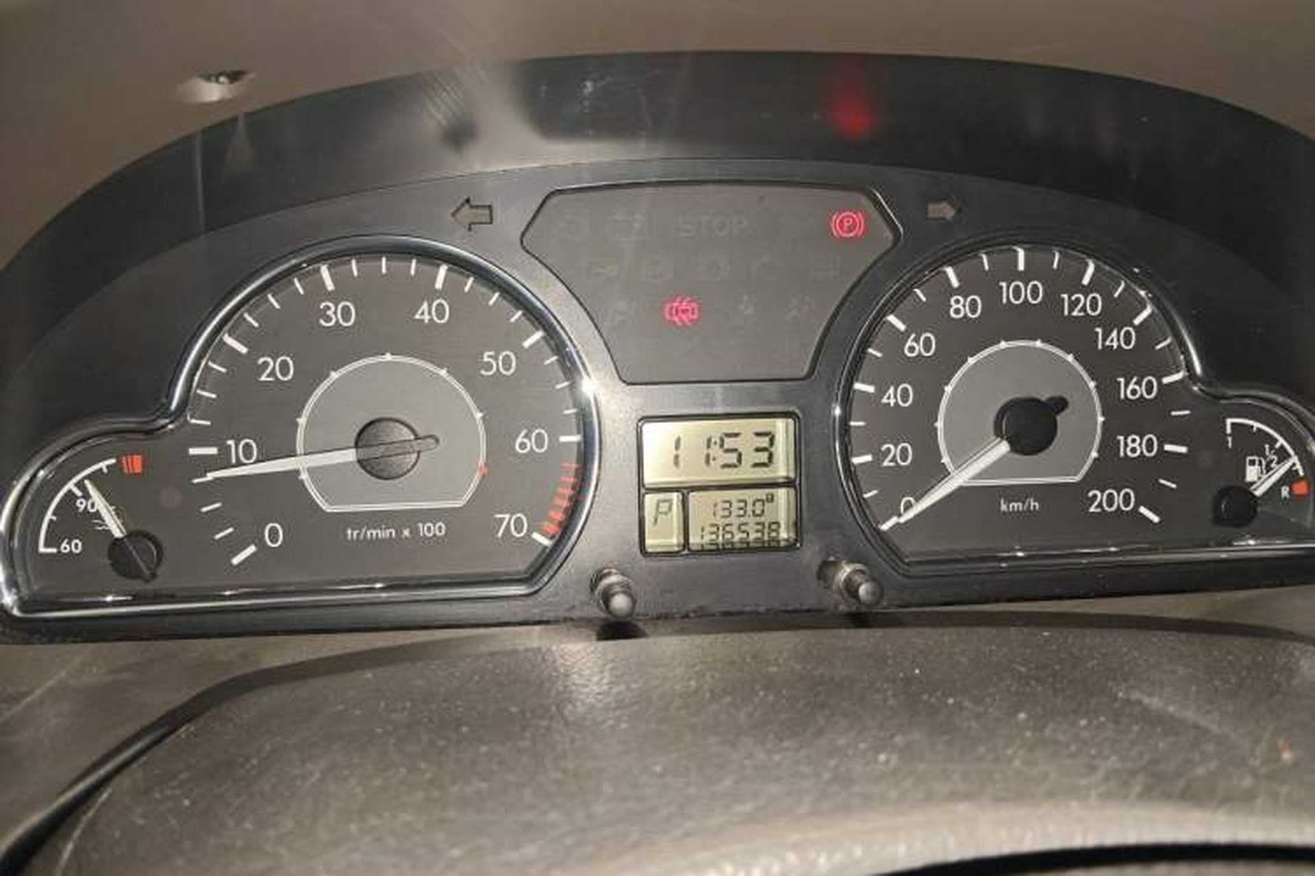 Used Citroen Elysee 2010 Sedan 1.6L Automatic Tech Model Odometer Close Up