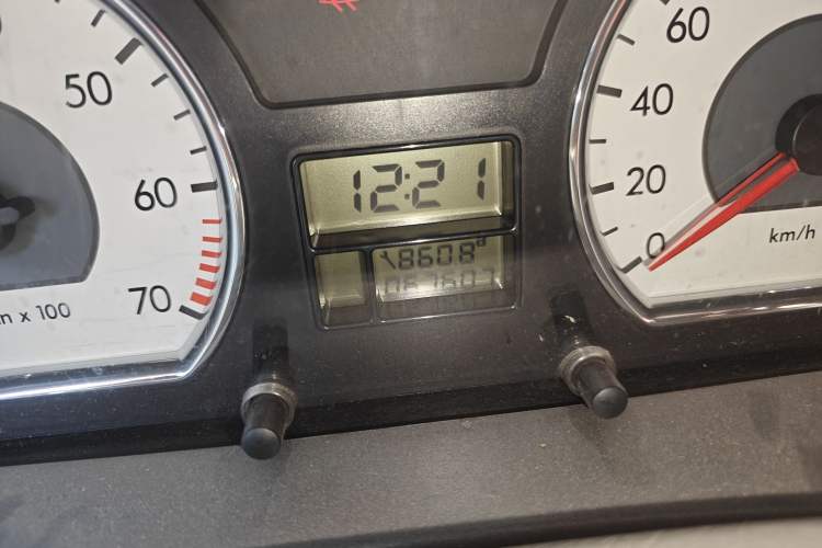 Used Citroen Elysee 2012 Sedan 1.6L Manual Tech Model CNG Odometer Close Up