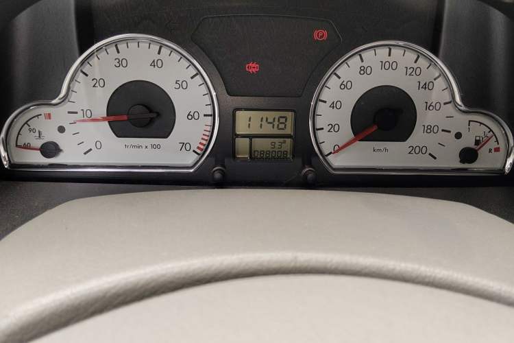 Used Citroen Elysee 2012 Sedan 1.6L Manual Tech Model CNG Odometer Close Up