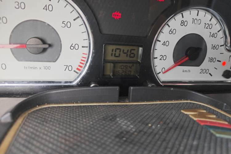 Used Citroen Elysee 2012 Sedan 1.6L Manual Tech Model CNG Odometer Close Up