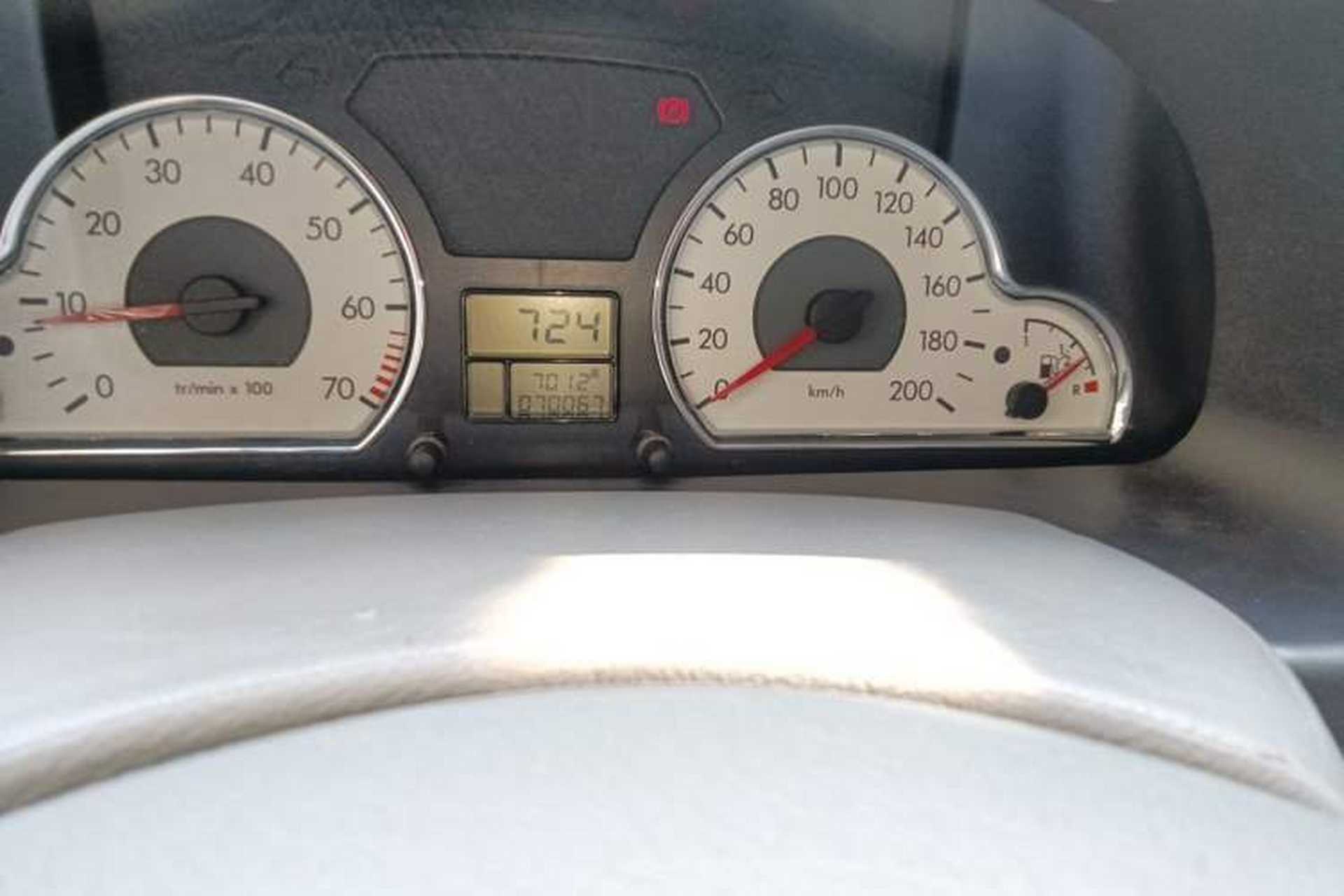 Used Citroen Elysee 2012 Sedan 1.6L Manual Tech Model CNG Odometer Close Up