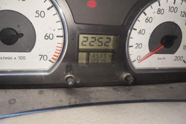 Used Citroen Elysee 2012 Sedan 1.6L Manual Tech Model CNG Odometer Close Up