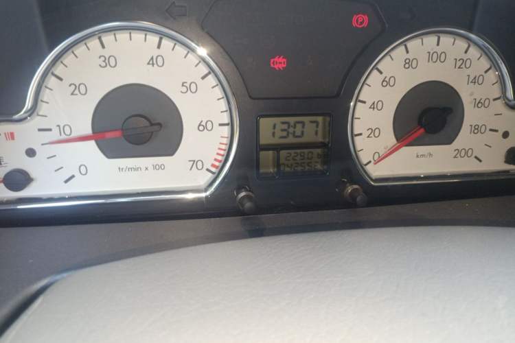 Used Citroen Elysee 2012 Sedan 1.6L Manual Tech Model CNG Odometer Close Up