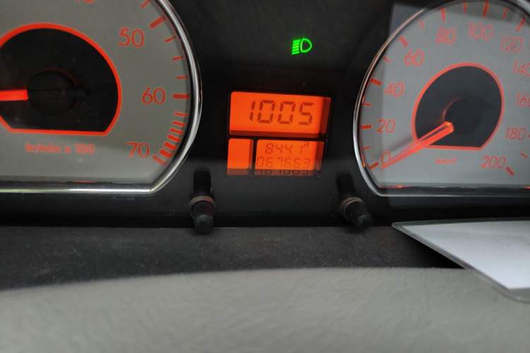 Used Citroen Elysee 2012 Sedan 1.6L Manual Tech Model CNG Odometer Close Up