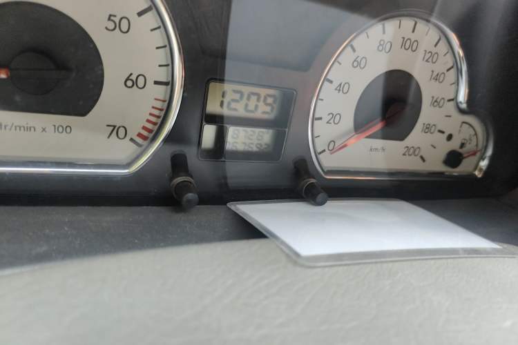 Used Citroen Elysee 2012 Sedan 1.6L Manual Tech Model CNG Odometer Close Up