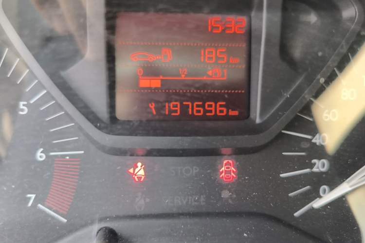 Used Citroen Elysee 2014 1.6L Manual Fashion Edition Odometer Close Up