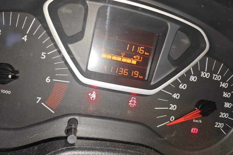 Used Citroen Elysee 2014 1.6L Manual Comfort Model Odometer Close Up