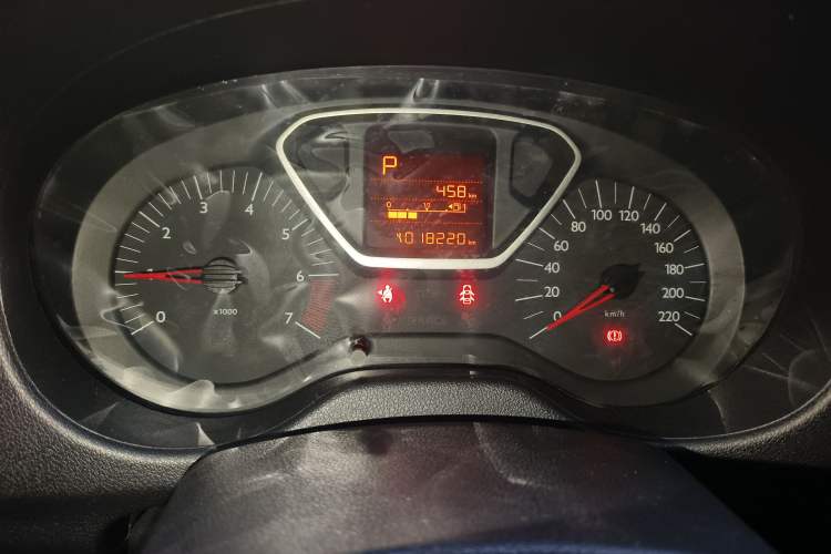 Used Citroen Elysee 2014 1.6L Automatic Comfort Model Odometer Close Up