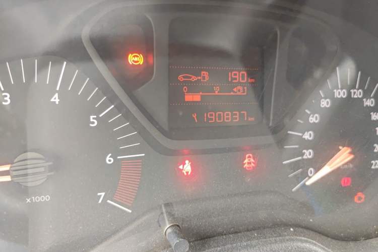 Used Citroen Elysee 2014 1.6L Manual Fashion Model CNG Odometer Close Up