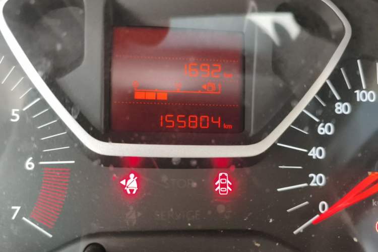 Used Citroen Elysee 2014 1.6L Manual Comfort Model Odometer Close Up