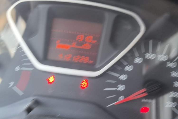 Used Citroen Elysee 2014 1.6L Manual Comfort Model Odometer Close Up