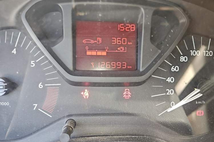Used Citroen Elysee 2014 1.6L Manual Fashion Edition Odometer Close Up